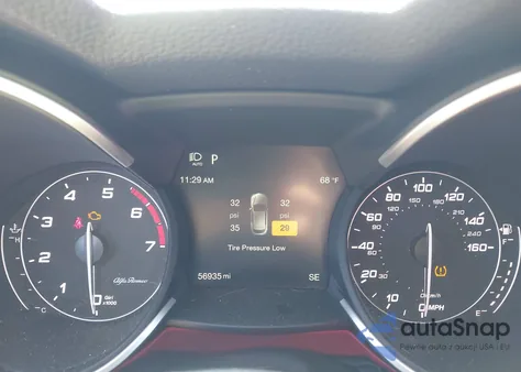 2020 Alfa Romeo Stelvio Ti Sport Awd из США, поврежденный, VIN ZASPAKBN7L7C83600